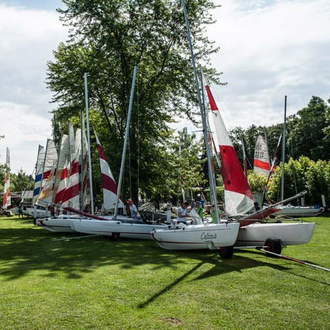 genügend Platz für große Regatten 